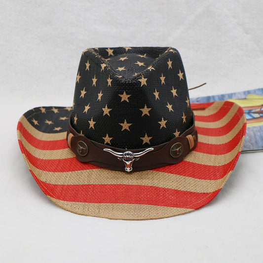 Thunder Chick Fitness US Flag Print Paper Cloth Hat