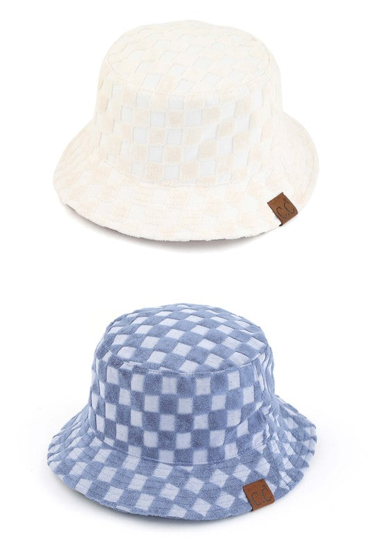 Thunder Chick Fitness CC Checkered Terry Cloth Bucket Hat