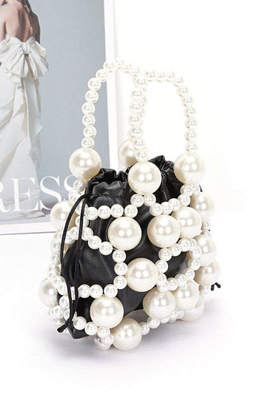 Faux Pearl Petite Convertible Swing Bag