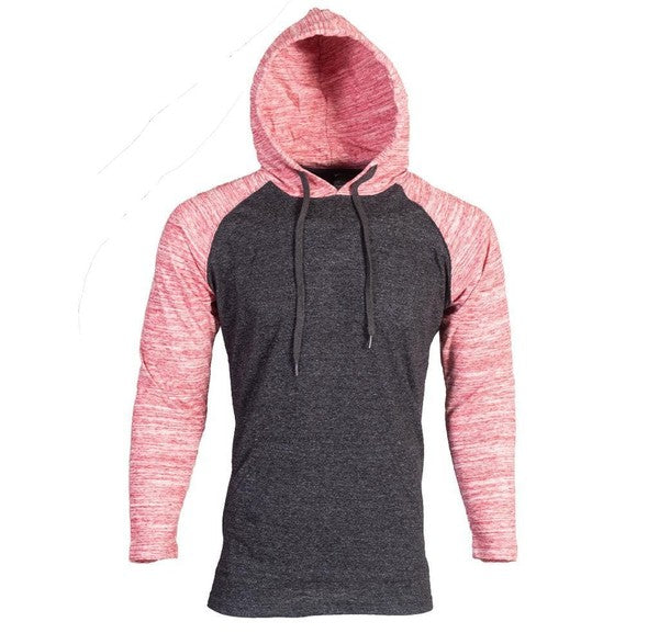 Raglan Long Sleeves Light Weight Hoodie