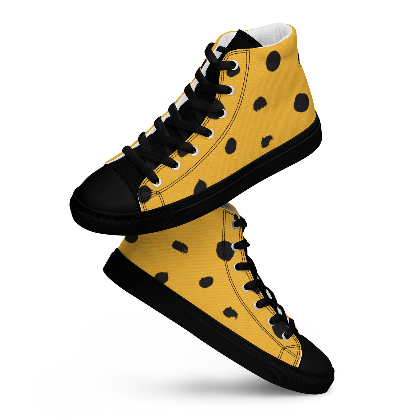 TCF Men’s Yellow/Black High Top Canvas Shoes