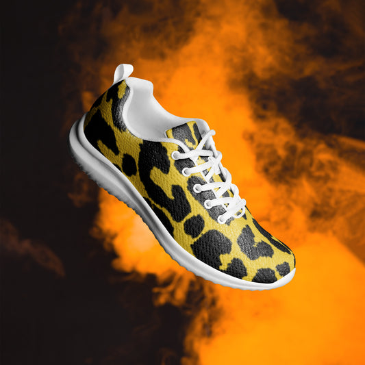 Thunder Chick Fitness Women Yellow Spotted Athletic Shoes